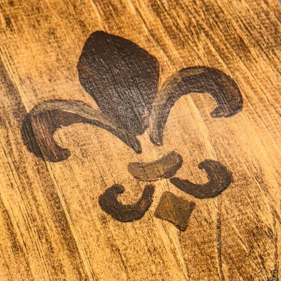 Rustic and Simple French Quarter, Fleur De Lis, Wooden Wall Art, 11” x 8.5” - Picture 3 of 5